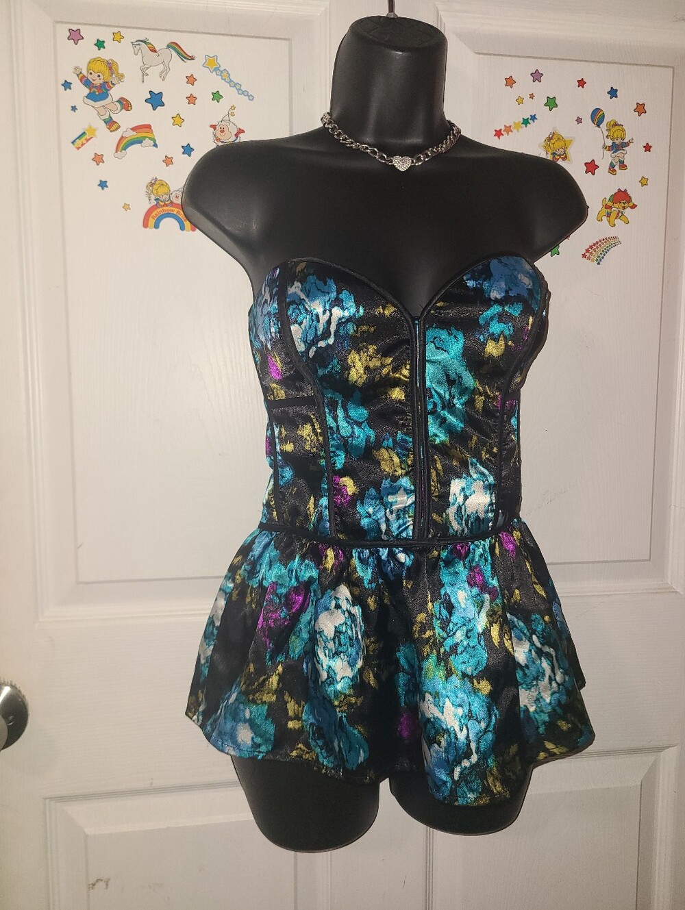Heart Soul Satin Floral Beautiful Top